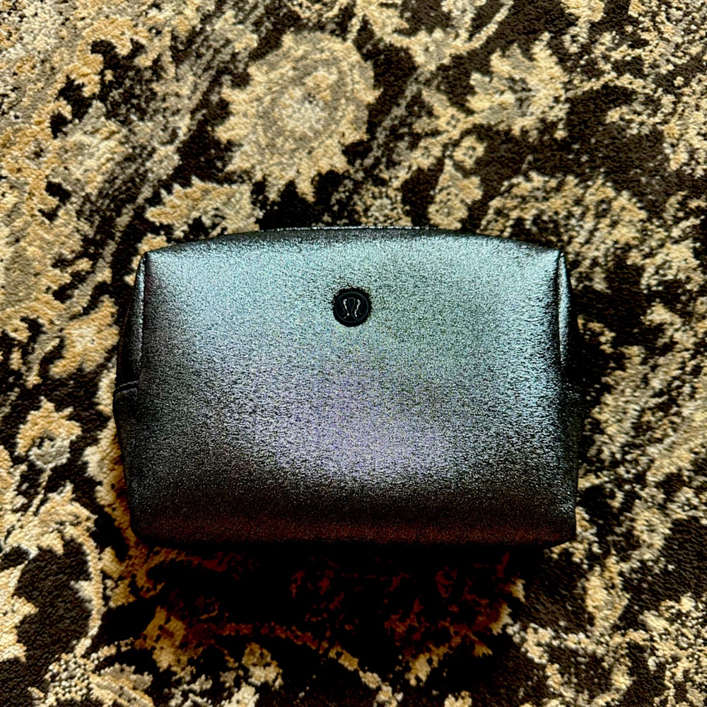 Lululemon All Your Small Things pouch- Black Glitter
